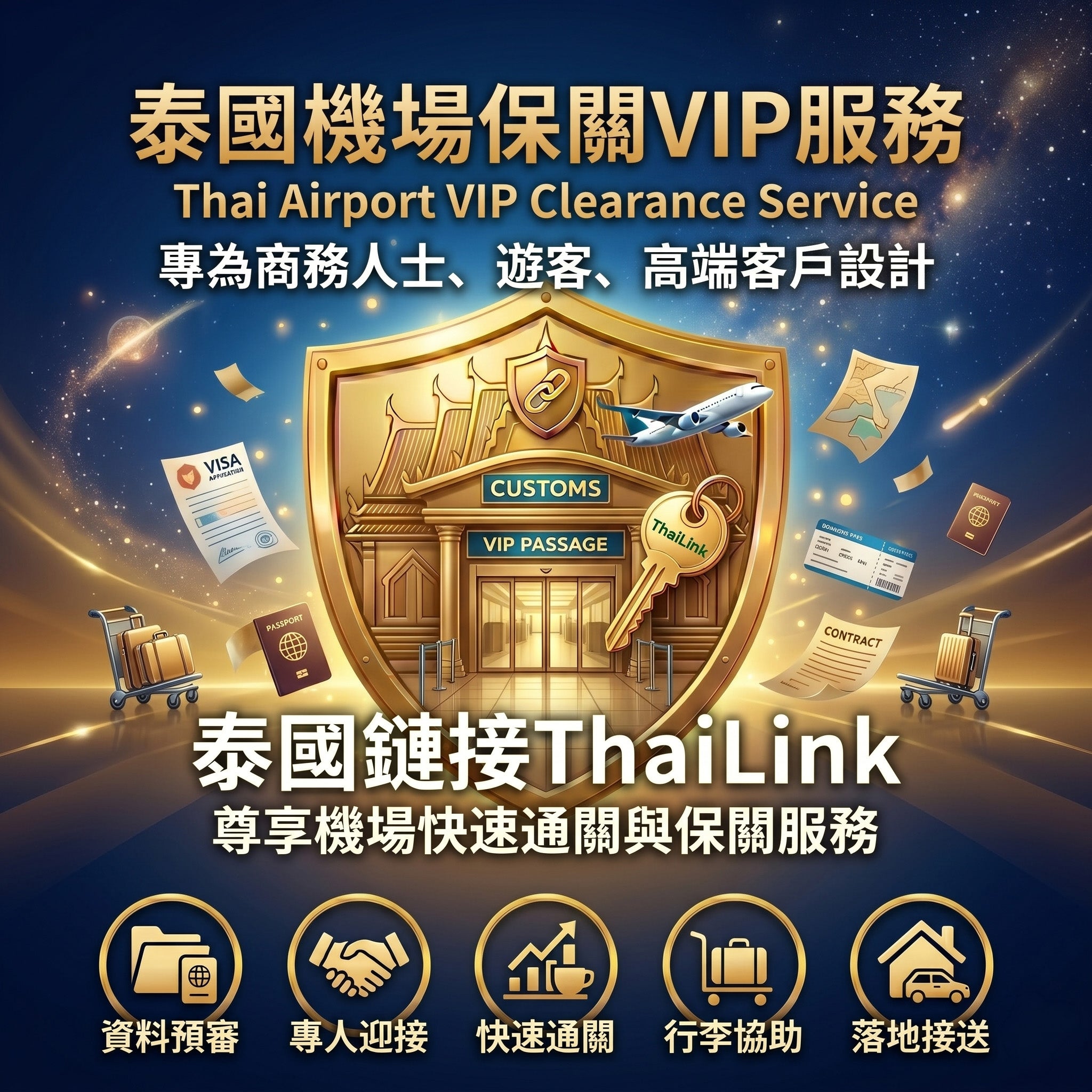 泰國機場出入關 VIP 快速保關服務 (Fast Track & Meet & Greet)
